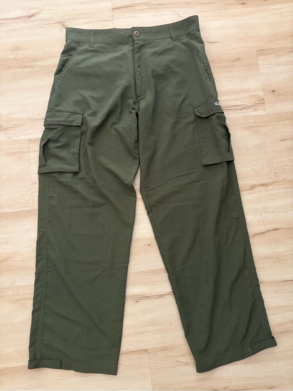 Suburban brand Men's Olive Cargo Pants with Utility Pockets
